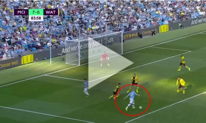 Piękny gol De Bruyne na 8-0 z Watford! [VIDEO]